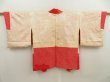 Photo6: 5531T08z450 Vintage Japanese Kimono Silk SHIBORI HAORI Flower Red (6)