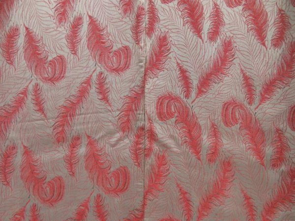 Photo5: 5604T07z850 Vintage Japanese Kimono Silk KOMON  Feather Gray (5)