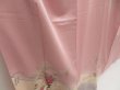 Photo3: 5604T09z950  Japanese Kimono Silk TSUKESAGE Flowers Pink (3)