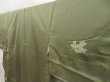 Photo2: 5604T12z1000  Japanese Kimono Silk TSUKESAGE Noh Olive drab (2)