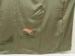 Photo7: 5604T12z1000  Japanese Kimono Silk TSUKESAGE Noh Olive drab (7)