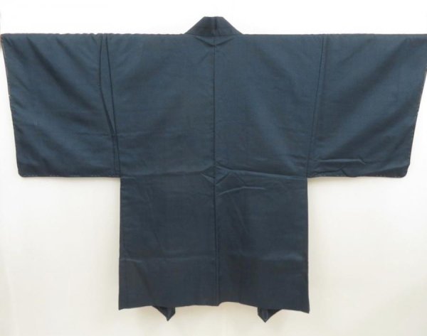 Photo5: 5605T02z600 Vintage Japanese Kimono Blend silk Men's HAORI Scenery (5)