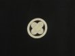 Photo3: 5605T04z620 Vintage Japanese Kimono Silk Men's HAORI Plain Black (3)