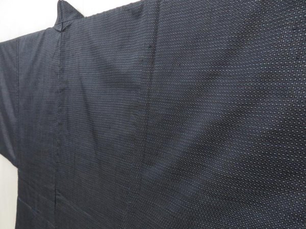 Photo3: 5605T06z500 Vintage Japanese Kimono Silk Men's OSHIMA HAORI Ogre (3)