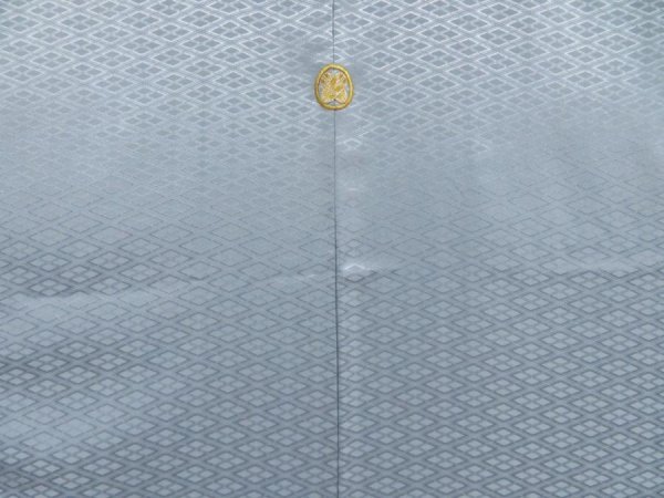 Photo2: 5605T08z510 Vintage Japanese Kimono Synthetic Men's HAORI  Light blue (2)