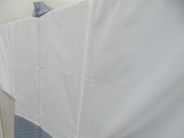 Photo8: 5605T08z510 Vintage Japanese Kimono Synthetic Men's HAORI  Light blue (8)