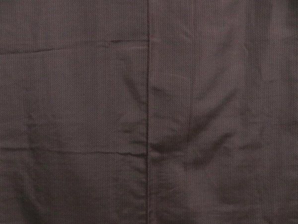 Photo3: 5605T13z780 Vintage Japanese Kimono Silk Men's   Dark brown (3)