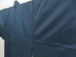 Photo3: 5605T14z890 Vintage Japanese Kimono Silk Men's OSHIMA  Blue-Gray (3)