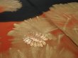 Photo3: 2P02z260  Japanese Kimono Silk  FABRIC Pine Black 65.4x29.1 (3)