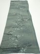 Photo5: 2P02z60  Japanese Kimono Crepe Silk  FABRIC Plum tree Green-Gray 41.3x14.6 (5)
