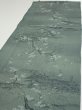 Photo3: 2P04z90  Japanese Kimono Crepe Silk  FABRIC Plum tree Green-Gray 63.8x14.8 (3)