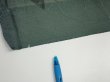 Photo6: 2P04z90  Japanese Kimono Crepe Silk  FABRIC Plum tree Green-Gray 63.8x14.8 (6)