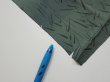 Photo6: 2P05z90  Japanese Kimono Crepe Silk  FABRIC Plum tree Green-Gray 63.0x14.8 (6)
