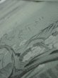Photo4: 2P07z50  Japanese Kimono Crepe Silk  FABRIC Plum tree Green-Gray 55.9x7.7 (4)