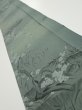 Photo1: 2P08z50  Japanese Kimono Crepe Silk  FABRIC Plum tree Green-Gray 55.9x7.7 (1)