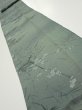 Photo1: 2P09z60  Japanese Kimono Crepe Silk  FABRIC Plum tree Green-Gray 76.8x6.9 (1)