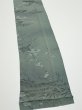 Photo2: 2P09z60  Japanese Kimono Crepe Silk  FABRIC Plum tree Green-Gray 76.8x6.9 (2)