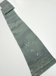 Photo5: 2P09z60  Japanese Kimono Crepe Silk  FABRIC Plum tree Green-Gray 76.8x6.9 (5)
