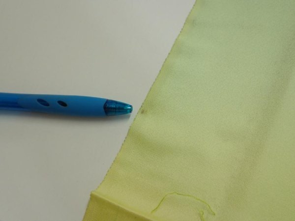 Photo6: 2P04z80  Japanese Kimono Silk  FABRIC Flower Lime green 64.2x14.4 (6)