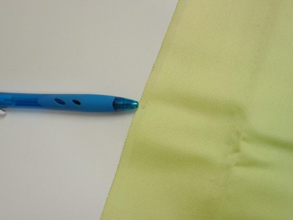 Photo7: 2P04z80  Japanese Kimono Silk  FABRIC Flower Lime green 64.2x14.4 (7)