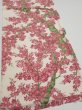 Photo2: 2Q02z60  Japanese Kimono Silk  FABRIC Maple tree Off-white 46.5x14.4 (2)