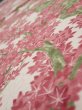 Photo4: 2Q02z60  Japanese Kimono Silk  FABRIC Maple tree Off-white 46.5x14.4 (4)