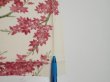 Photo6: 2Q02z60  Japanese Kimono Silk  FABRIC Maple tree Off-white 46.5x14.4 (6)