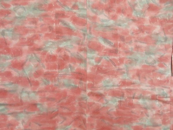 Photo3: 5608T03z500 Vintage Japanese Kimono Silk HAORI  Pink (3)