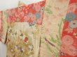 Photo8: 5612T03z530 Vintage Japanese Kimono Silk HAORI Flowers Champagne (8)