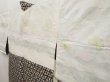 Photo7: 5612T05z360 Vintage Japanese Kimono Silk MEISEN HAORI  Off-white (7)