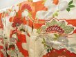 Photo2: 5612T07z1090 Vintage Japanese Kimono Silk FURISODE Pine Off-white (2)