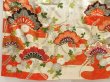 Photo5: 5612T07z1090 Vintage Japanese Kimono Silk FURISODE Pine Off-white (5)