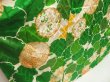 Photo3: 5612T11z1100 Vintage Japanese Kimono Silk FURISODE Yukiwa Green (3)