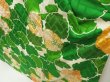 Photo4: 5612T11z1100 Vintage Japanese Kimono Silk FURISODE Yukiwa Green (4)