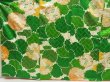 Photo5: 5612T11z1100 Vintage Japanese Kimono Silk FURISODE Yukiwa Green (5)
