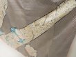 Photo4: 5612T12z1020 Vintage Japanese Kimono Silk FURISODE Peony Off-white (4)