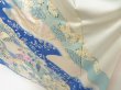 Photo4: 5612T13z1060 Vintage Japanese Kimono Silk FURISODE Katawaguruma  Ultramarine blue (4)
