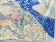 Photo7: 5612T13z1060 Vintage Japanese Kimono Silk FURISODE Katawaguruma  Ultramarine blue (7)