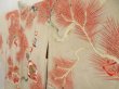 Photo2: 5625T04z680 Antique Japanese Kimono Silk HAORI Plum blossom Sand beige (2)