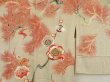 Photo3: 5625T04z680 Antique Japanese Kimono Silk HAORI Plum blossom Sand beige (3)