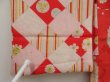 Photo8: 5625T07z400 Antique Japanese Kimono Silk HAORI Plum blossom Tomato red (8)