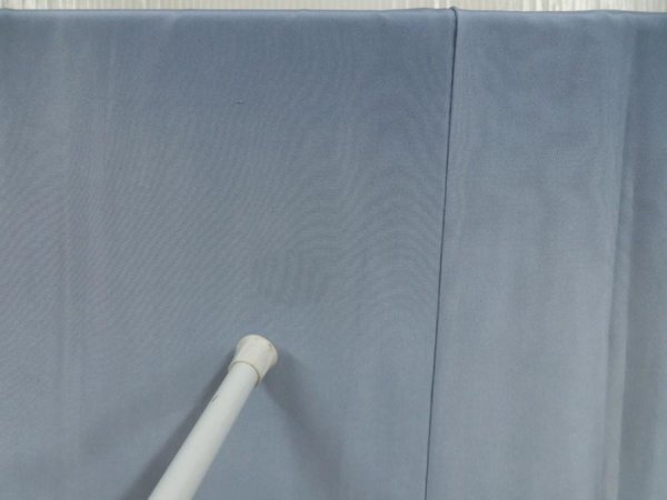 Photo6: 5625T08z500 Vintage Japanese Kimono Silk Men's JUBAN Shunga Dull light blue (6)