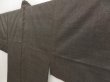Photo2: 5625T10z790 Vintage Japanese Kimono Silk Men's  OSHIMA Brown-Gray (2)