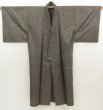 Photo6: 5625T10z790 Vintage Japanese Kimono Silk Men's  OSHIMA Brown-Gray (6)