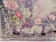 Photo6: 5625T11z1140 Vintage Japanese Kimono Silk FURISODE Peony Ash purple (6)