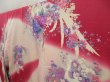 Photo2: 5625T13z1010 Vintage Japanese Kimono Silk FURISODE Phoenix Off-white (2)