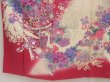 Photo6: 5625T13z1010 Vintage Japanese Kimono Silk FURISODE Phoenix Off-white (6)