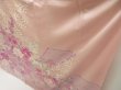 Photo4: 5625T14z1120 Vintage Japanese Kimono Silk FURISODE Flowers Pink (4)
