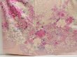Photo6: 5625T14z1120 Vintage Japanese Kimono Silk FURISODE Flowers Pink (6)