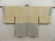 Photo8: 5626T02z580 Vintage Japanese Kimono Silk HAORI Hunting Light gray (8)